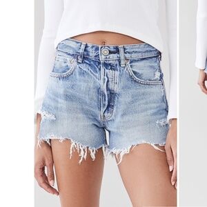MOUSSY Vintage MV Shirley Shorts, Color: L/Blu, Size: 28
